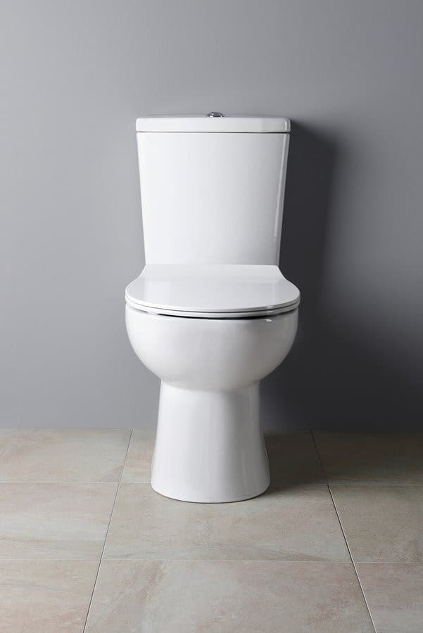 KAIRO kompakt WC, z odpływem poziomym, biały
