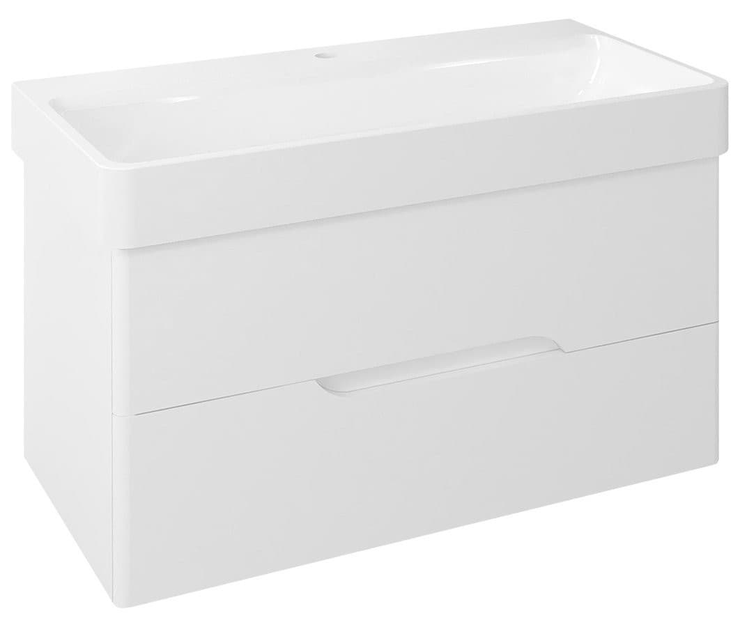 MEDIENA szafka umywalkowa 96x51x48,5cm, biały mat
