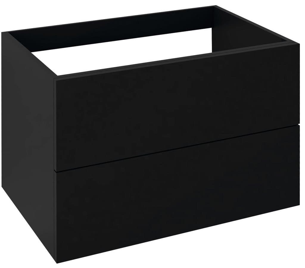 TREOS szafka umywalkowa 75x53x50,5 cm, czarna matowa