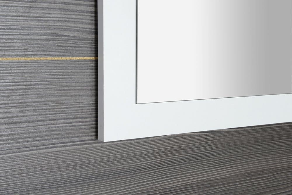 TREOS lustro w ramie prostokątne 1100x500 mm, biały mat