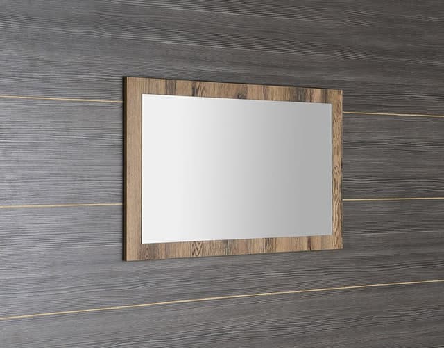 TREOS lustro w ramie prostokątne 1100x500mm, dekor dąb Collingwood