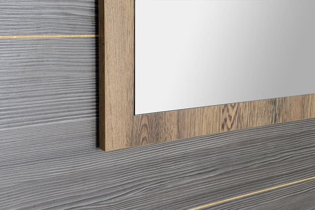 TREOS lustro w ramie prostokątne 1100x500mm, dekor dąb Collingwood