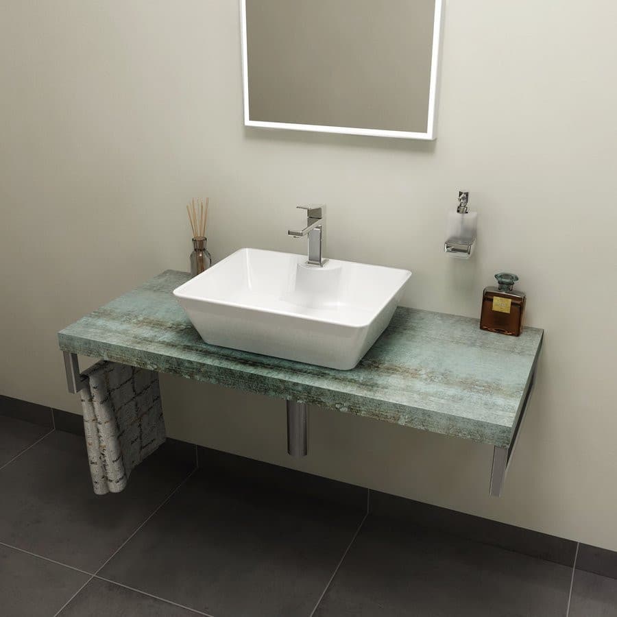 Blat AVICE 90x50cm Aquamarine z laminatu HPL