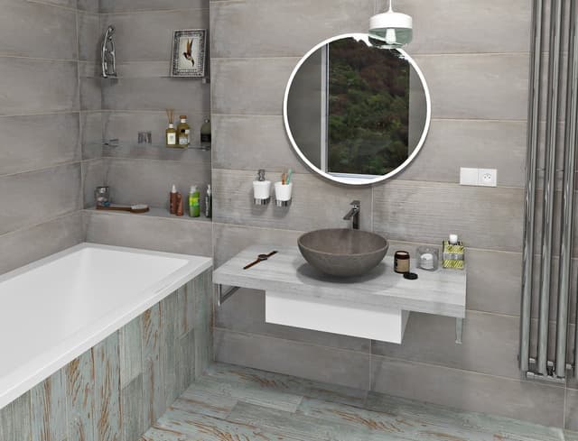 AVICE blat 100x50 cm w dekorze Cementowym