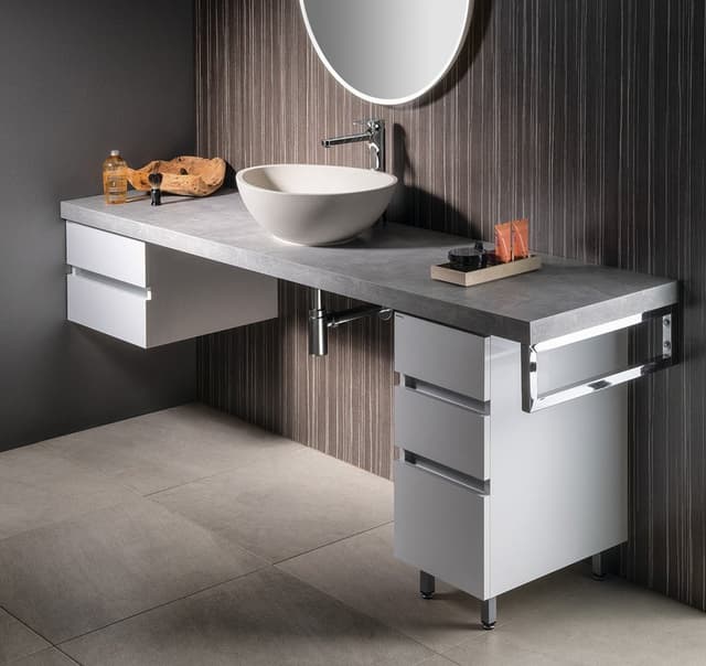 AVICE blat 200x50cm, Cementowy DTD/HPL