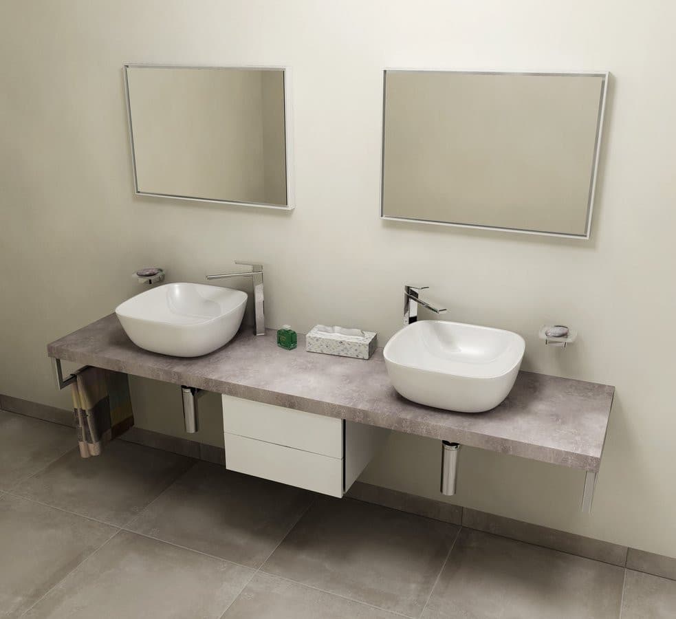 AVICE blat 220x50 cm Cementowy