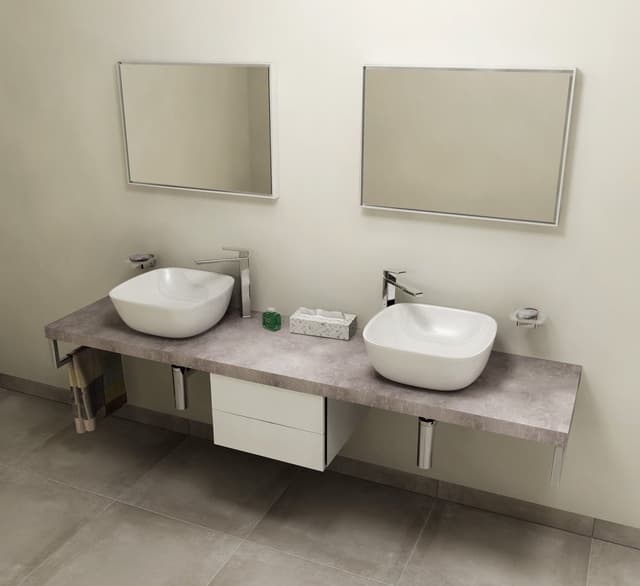 AVICE blat 220x50 cm Cementowy