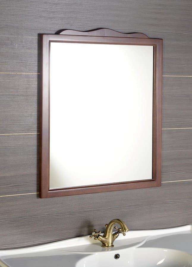 RETRO lustro w drewnianej ramie 890x1150mm, buk