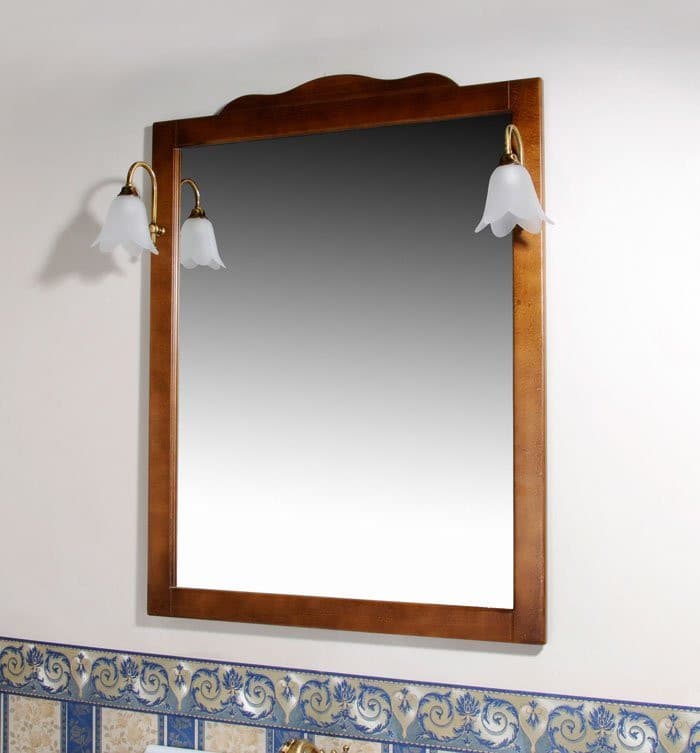 RETRO lustro w drewnianej ramie 890x1150mm, buk