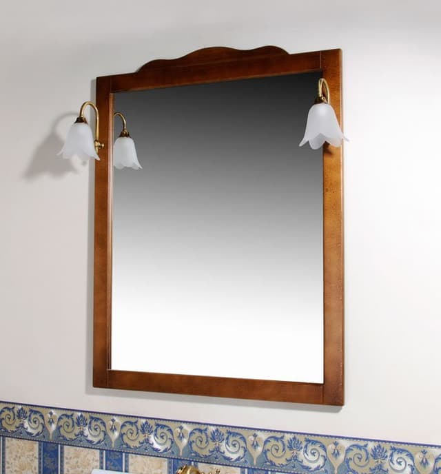 RETRO lustro w drewnianej ramie 890x1150mm, buk