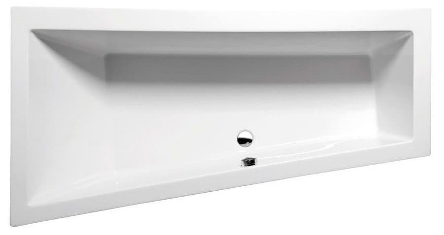 ANDRA L SLIM wanna asymetryczna 170x90x45cm, akryl biała
