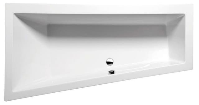 ANDRA L SLIM wanna asymetryczna 170x90x45cm, akryl biała