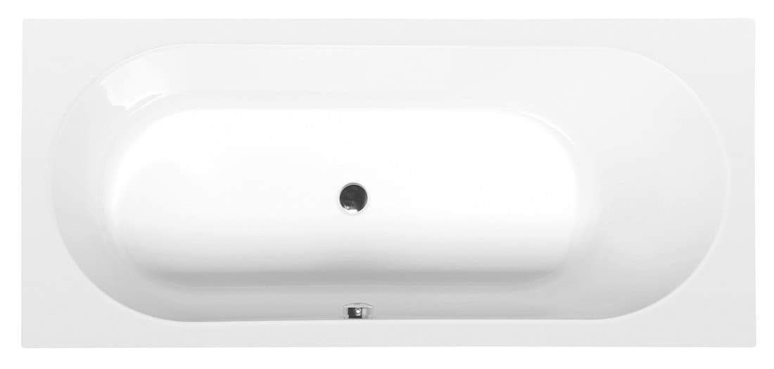 Wanna prostokątna ASTRA B SLIM, 165x75x48cm, biała