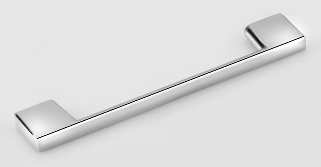 KILI uchwyt metalowy, chrom, rozstaw 128 mm (156 mm)