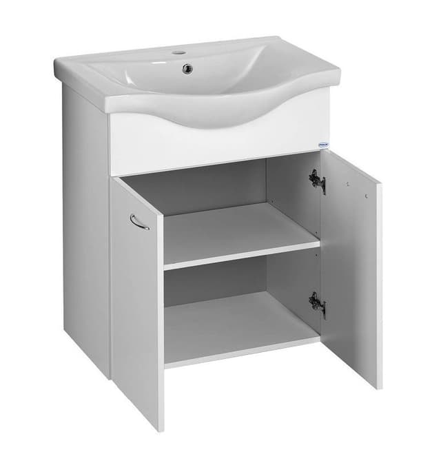 KERAMIA FRESH szafka umywalkowa 60,6x74x34cm, biała (z drzwiczkami)
