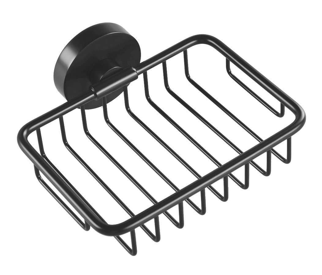 X-ROUND BLACK mydelniczka druciana, czarna