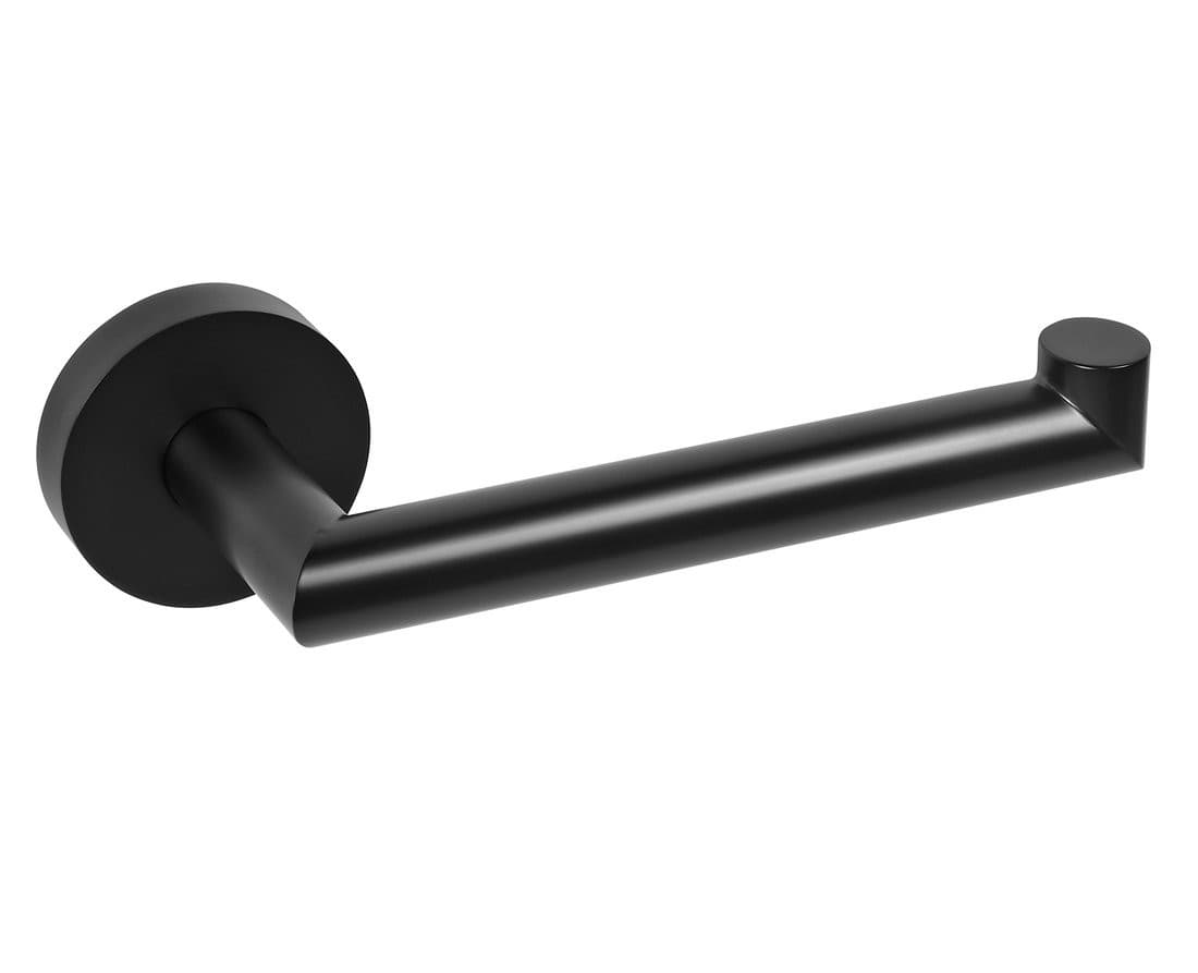 X-ROUND BLACK wieszak na papier toaletowy, matowy czarny