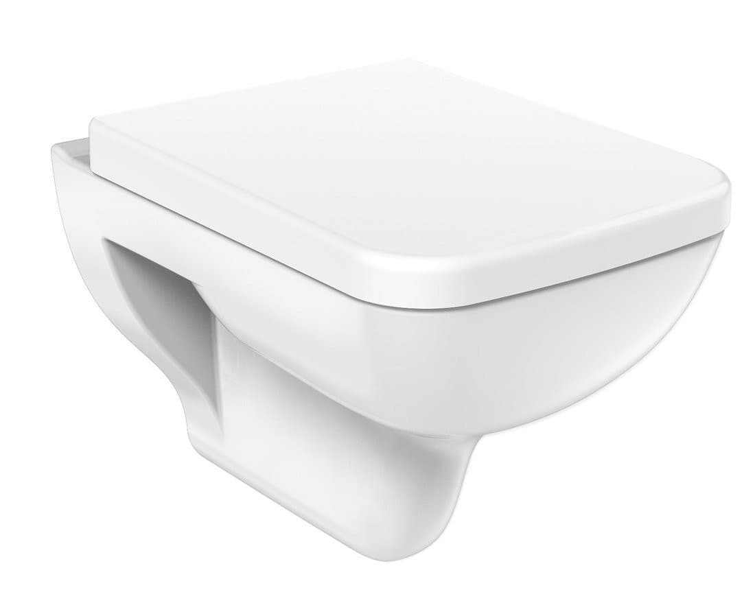 BENE deska WC Soft Close, biała z chromem