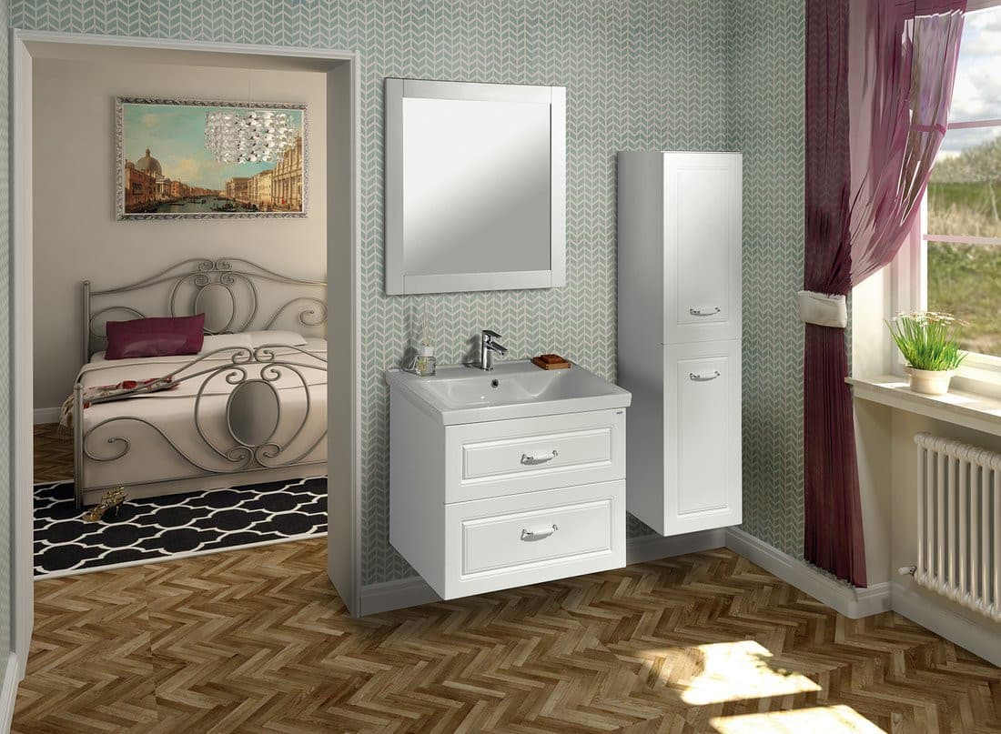 FAVOLO szafka umywalkowa 76,5x60x44,6 cm, biały mat