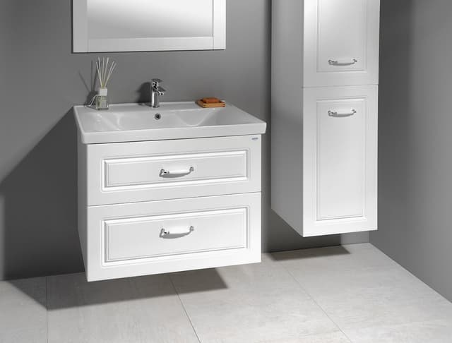 FAVOLO szafka umywalkowa 76,5x60x44,6 cm, biały mat