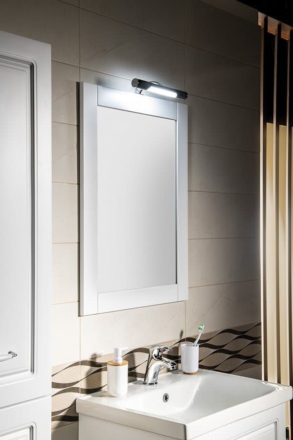 FAVOLO lustro prostokątne w ramie 60x80 cm, biały mat