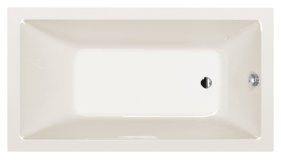 NOEMI wanna prostokątna 160x80x39 cm, akryl w odcieniu ivory