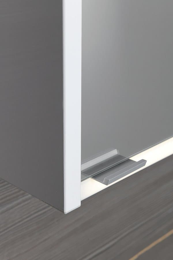Szafka łazienkowa BATU z lustrem i oświetleniem LED 80x71x15cm, biały