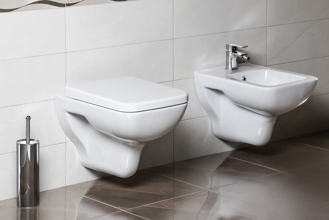 BENE bidet wiszący 35,5x50 cm, biały ceramiczny