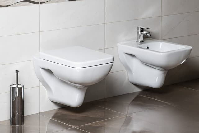 BENE bidet wiszący 35,5x50 cm, biały ceramiczny