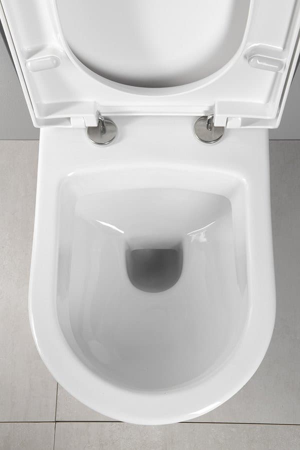 NERA wisząca miska WC 35,5x50cm, biała