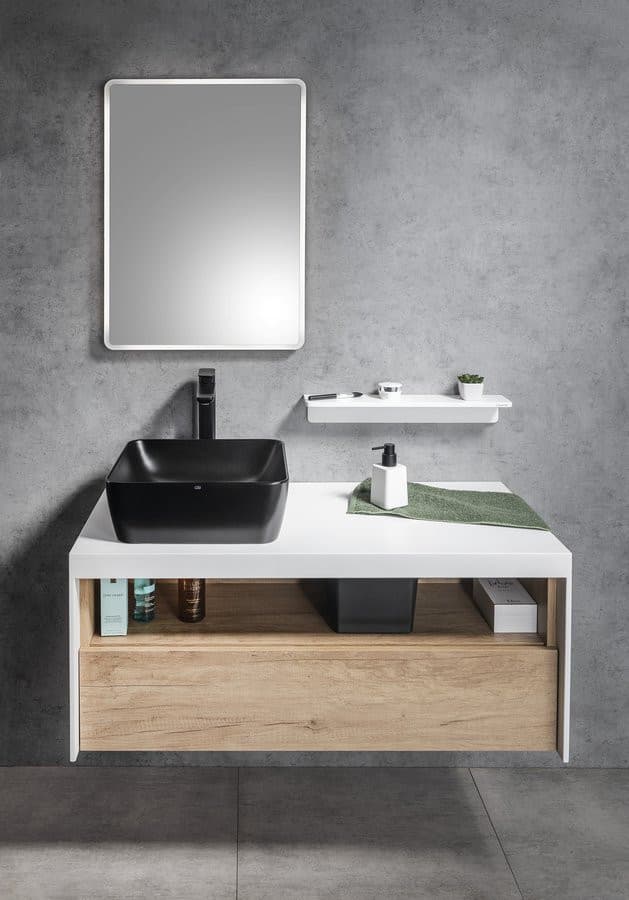 PIRI prostokątne lustro z oświetleniem LED 60x80 cm