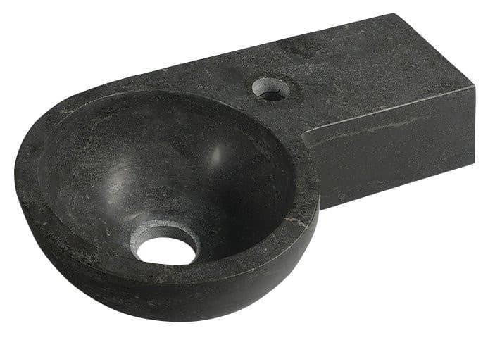 BLOK kamienna umywalka 40x23 cm, antracytowa