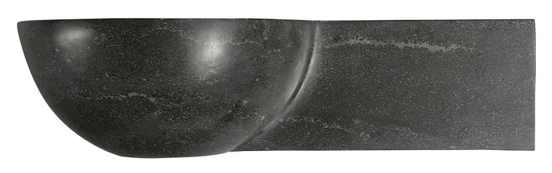 BLOK kamienna umywalka 40x23 cm, antracytowa