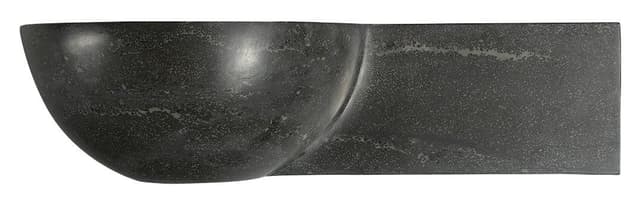 BLOK kamienna umywalka 40x23 cm, antracytowa