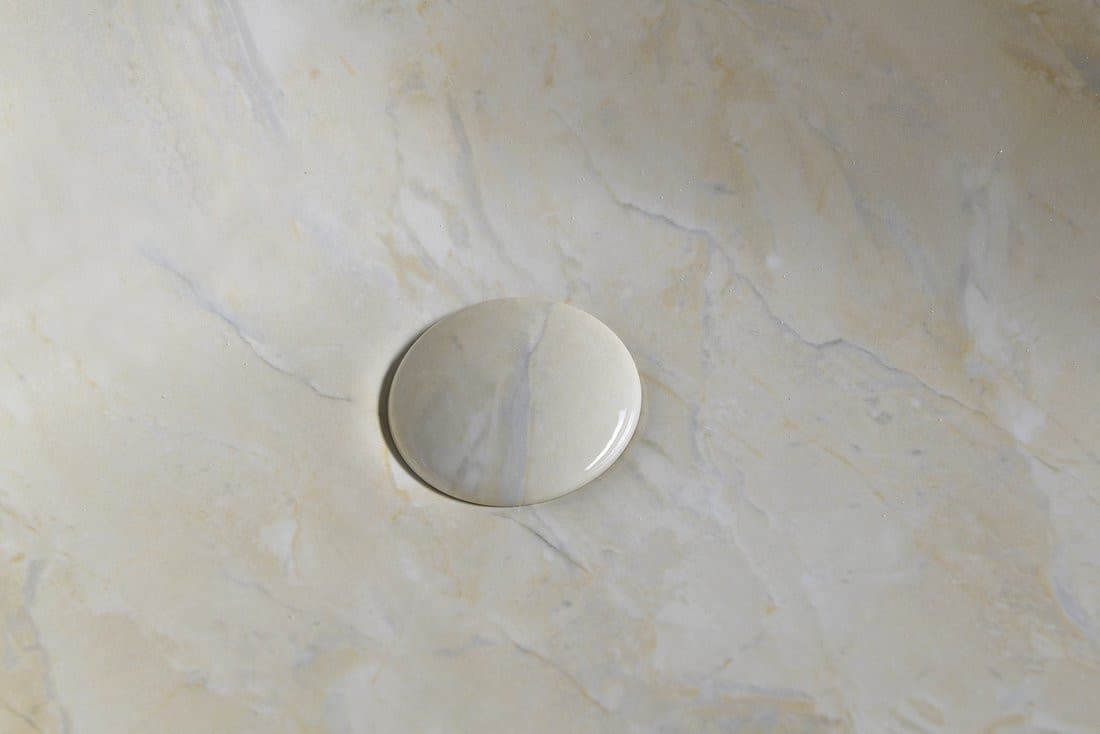 DALMA ceramiczna umywalka nablatowa 58,5x39 cm, marfil