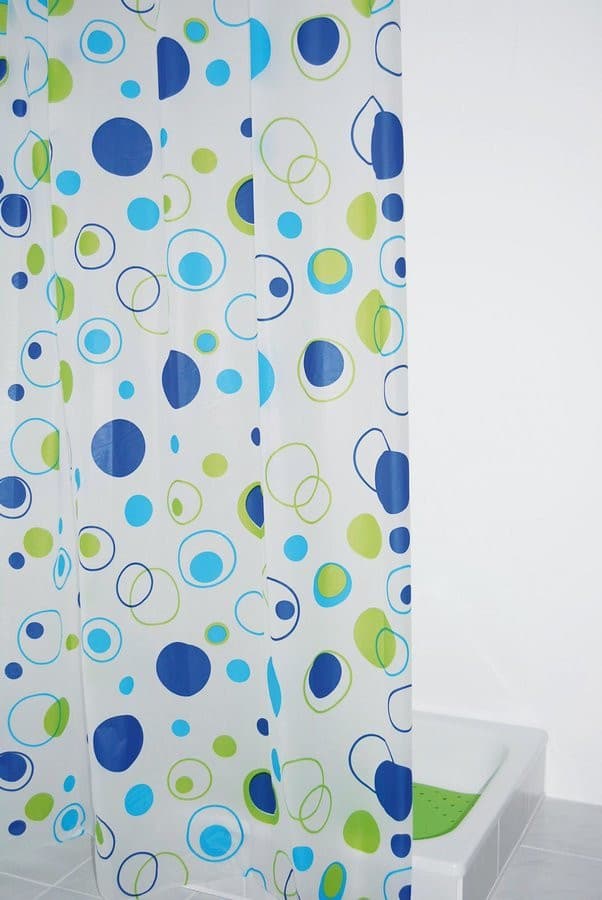 Zasłonka prysznicowa winylowa 180x200 cm, bąbelki