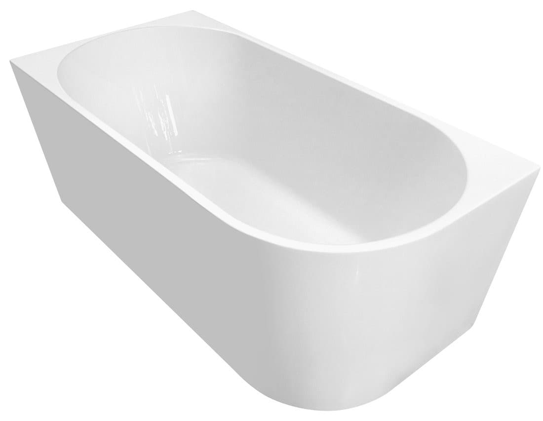 TIBERA L wanna przyścienna narożna 170x80 cm, biały