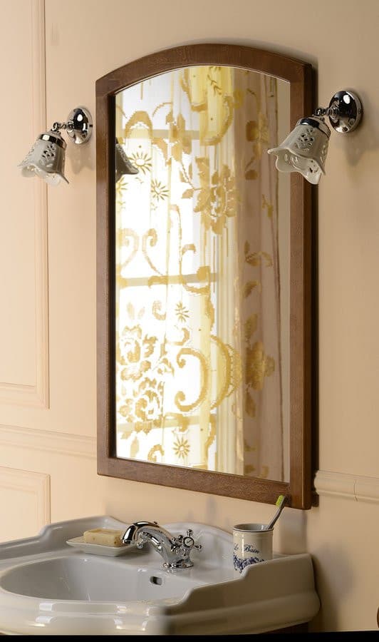 RETRO lustro w drewnianej ramie 650x910mm, buk