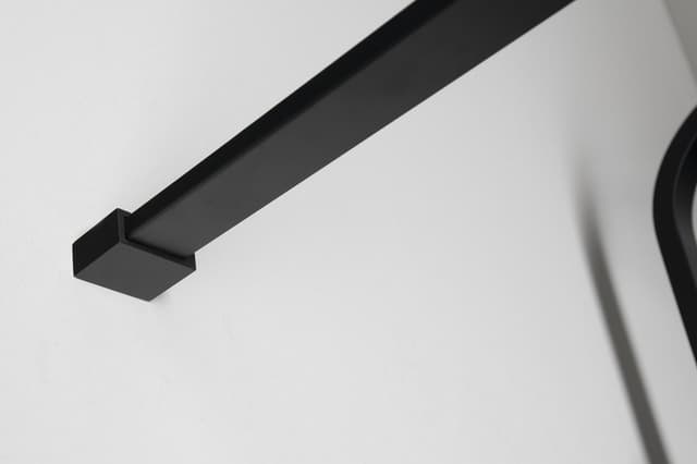 CURE BLACK walk-in prysznic, 800 mm, szkło czyste