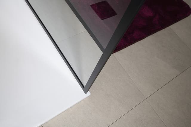 CURE BLACK kabina walk-in 900 mm, szkło czyste, Coated Glass