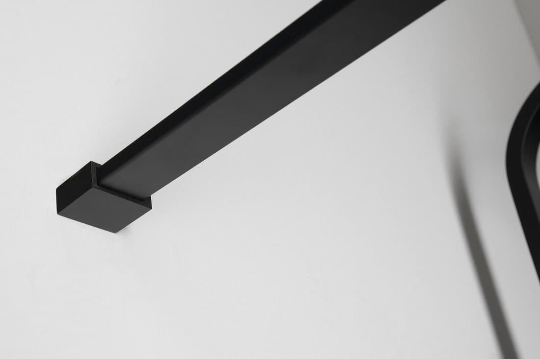 CURE BLACK kabina walk-in 900 mm, szkło czyste, Coated Glass