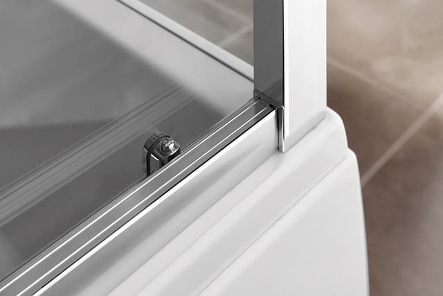 DEEP drzwi prysznicowe 1300x1650mm, szkło przejrzyste