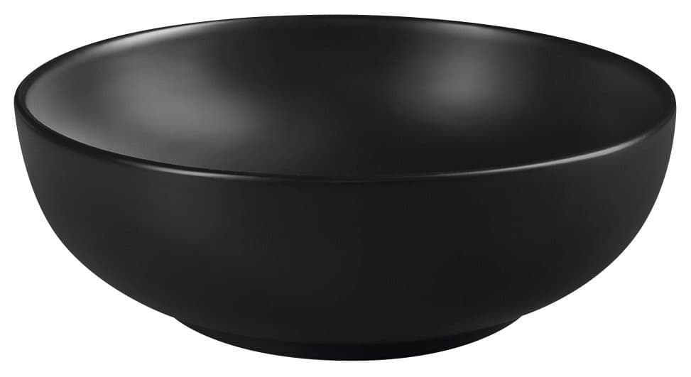 RONDANE nablatowa umywalka ceramiczna Ø 41cm, czarny mat