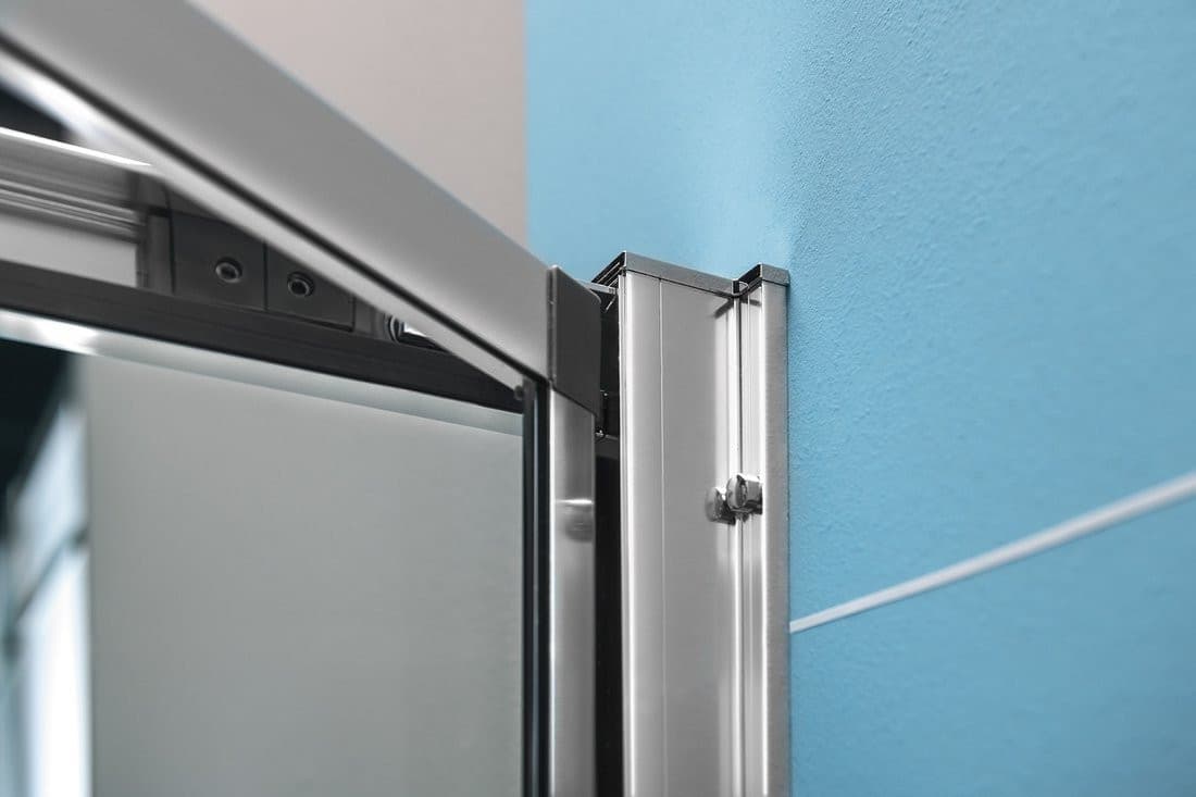 EASY drzwi prysznicowe składane 900mm, szkło hartowane przejrzyste