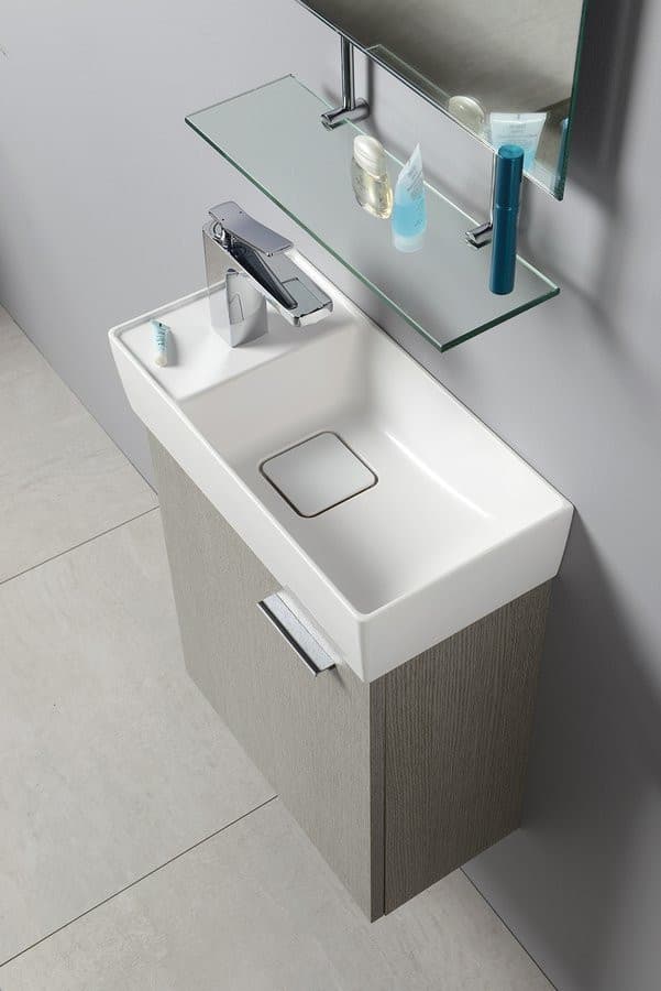 WEGA lustro z półką 700x800mm