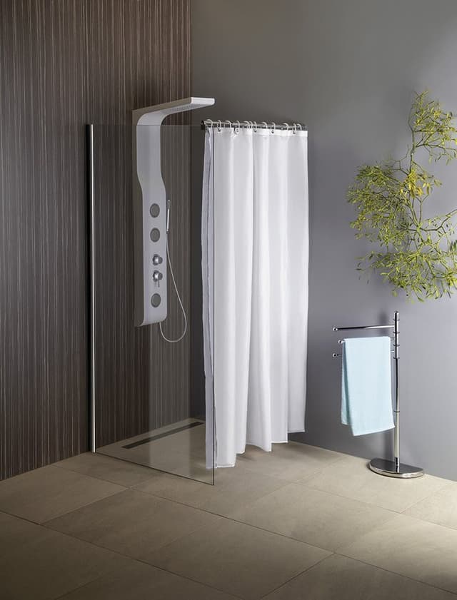 YUKI panel prysznicowy ścienny 210x1450mm, matowy biały z funkcją AntiCalc