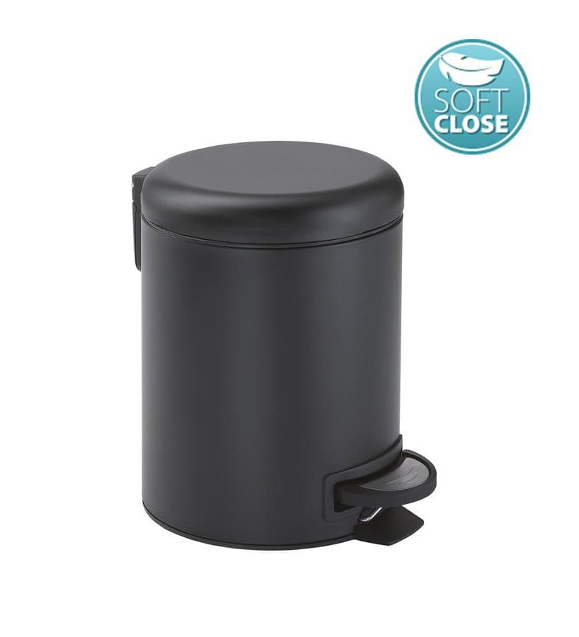 POTTY kosz na śmieci 3l z funkcją Soft Close, czarny mat