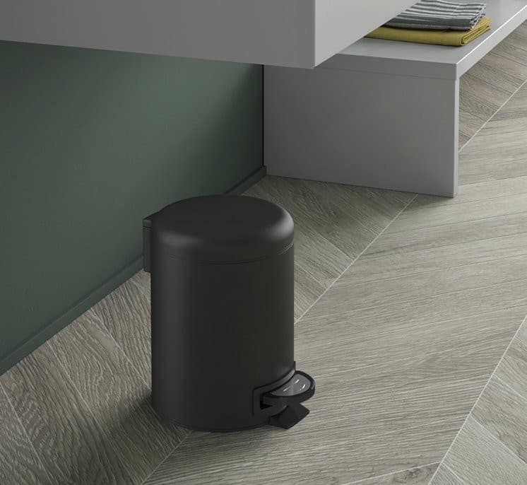 POTTY kosz na śmieci 5l, Soft Close, czarny mat
