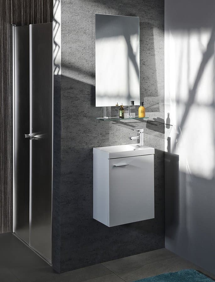 WEGA lustro z półką 800x800mm