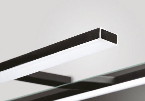 ESTHER 2 LED oświetlenie ścienne, czarne, 8 W (500x14x107 mm)
